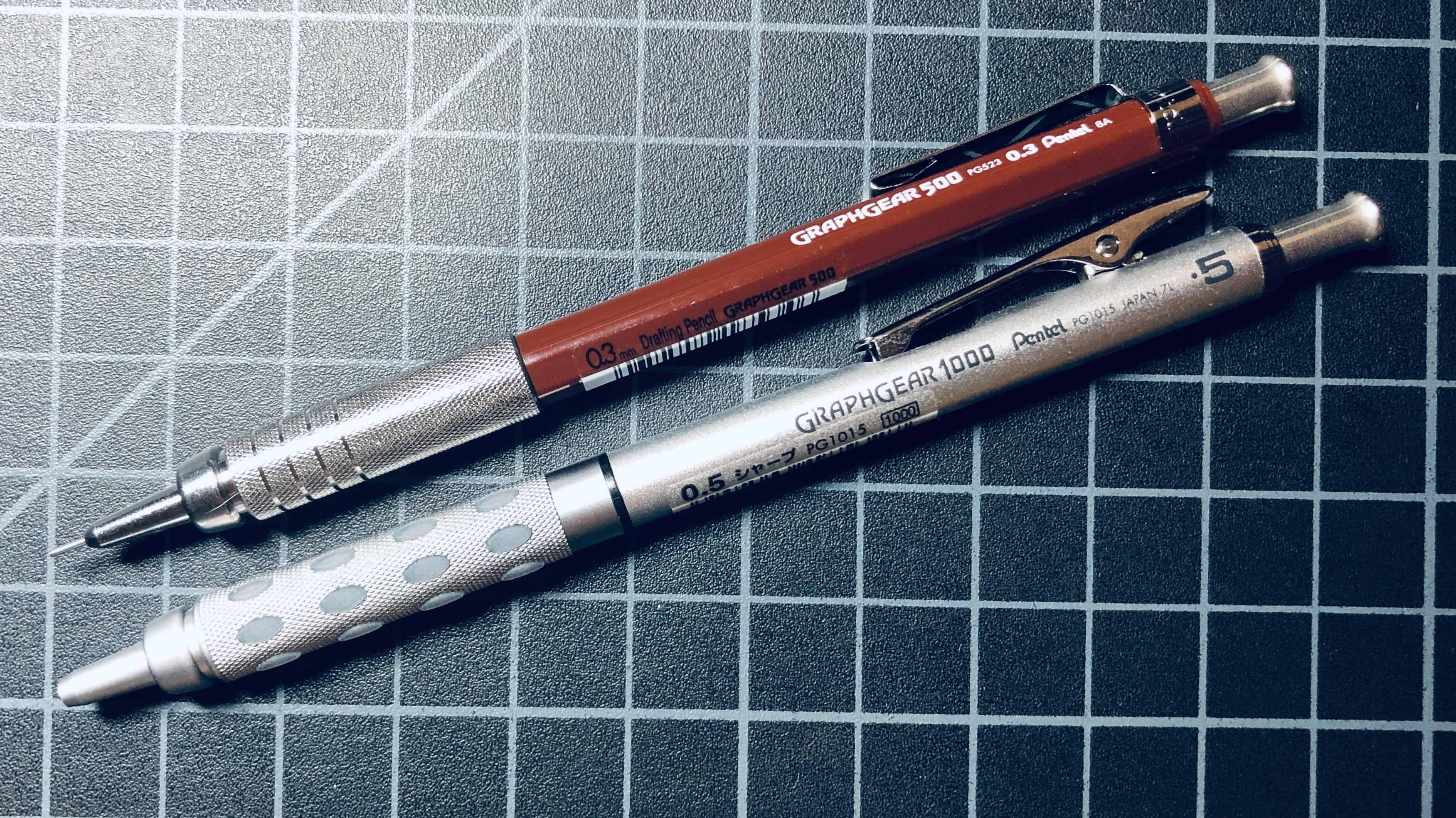 Pentel Graphgear 500 and Graph Gear 1000